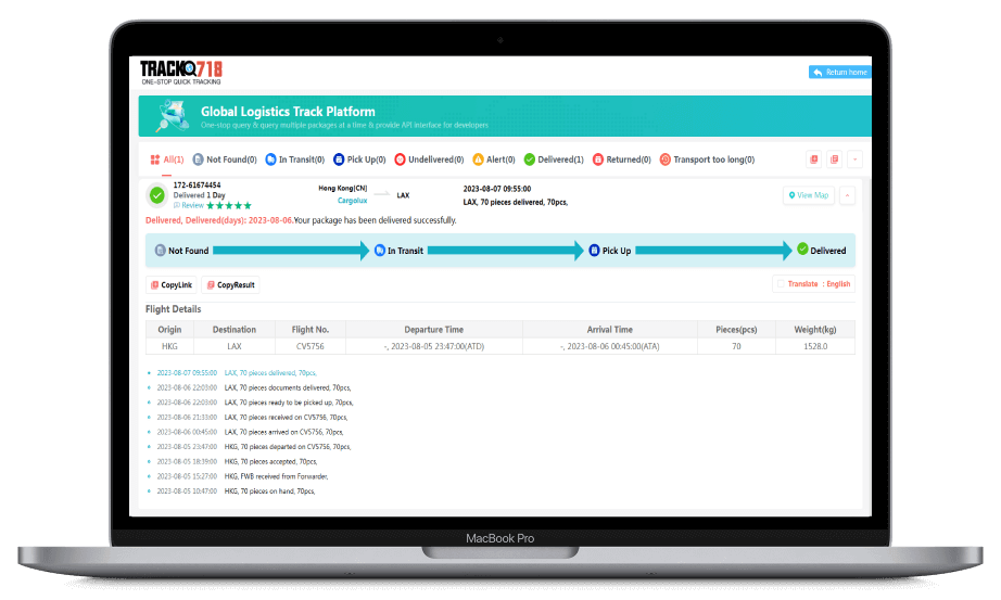 Track718 TRACK718, One-stop Logistics Tracking Any Package Platform - TRACK718